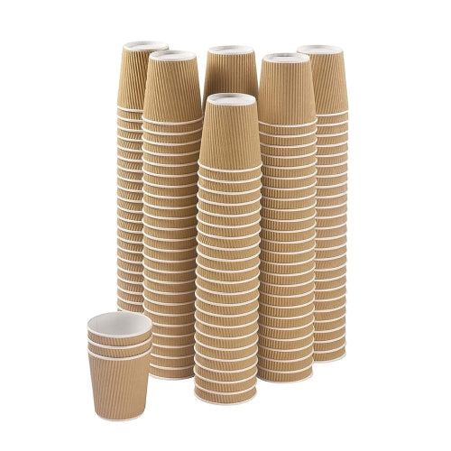Paper Disposable Ripple Cup 120ML ( Pack Of 25 Pcs ) | 210ML ( Pack Of 25 Pcs )