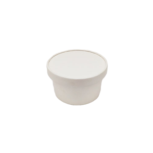 250ML Paper Container With Lid ( Pack Of 50 pcs )
