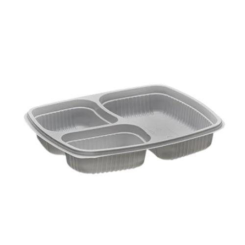 3 Compartment Tray With Lid ( Pack Of 50 Pcs )