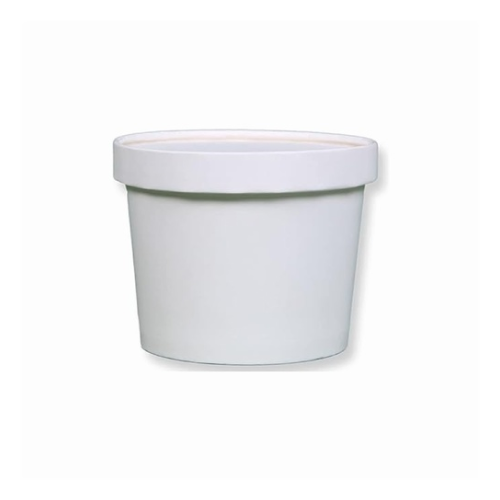 500ML Paper Container With Lid ( Pack Of 50 pcs )