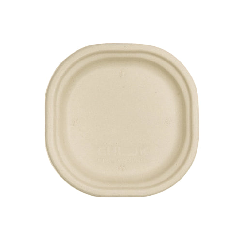 7" Sugarcane Bagasse Disposable Plate ( Pack Of 125 Pcs )