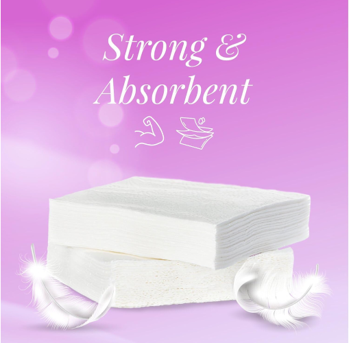Tissue Paper Napkins So Soft | 32 X 32 Size | 50 Sheets | 2 Ply