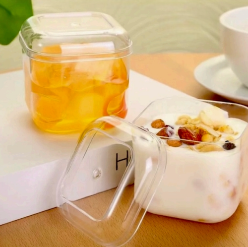 Acrylic Container ( D - 60 ) ( Pack Of 80 Pcs )