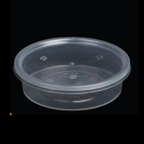 225 ML Round PP Container ( Pack Of 100 Pcs )