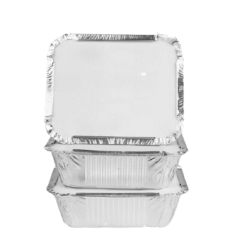 Aluminium Container with Lid, 250ml (Pack of 90)