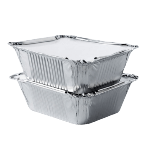 Aluminium Container with Lid, 450ml (Pack of 90)