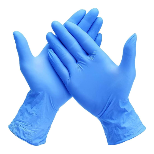 Nitrile Gloves, Powder Free (Blue) (Pack of 100)