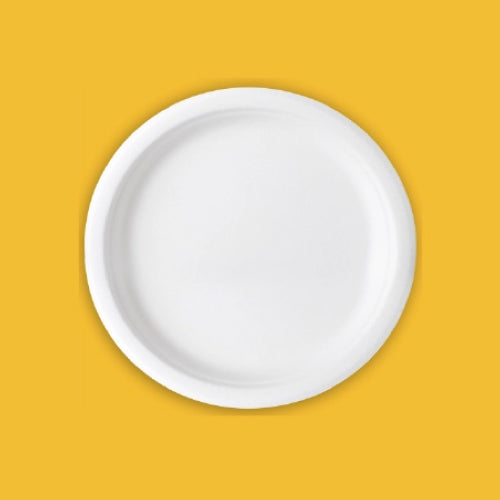 10 " Inch Sugercane Bagasse Plate ( Pack Of 50 Pcs )