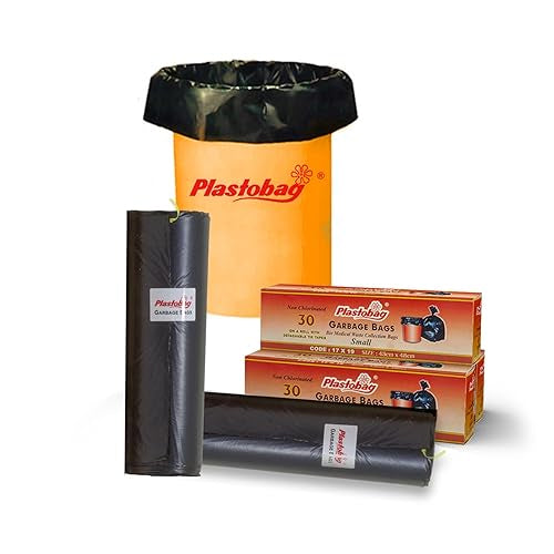 Garbage Bag 17 X 19 ( Small ) | Pack Of 30 Pcs | Black Dustbin Covers
