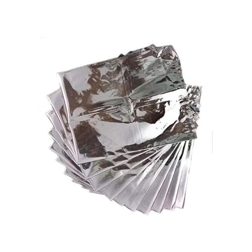 Aluminium Foil Silver Pouches For Food, Tea, Juice Packaging Hot & Cold Silver Storage Pouch