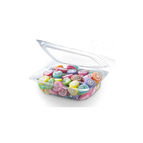 800ML Hinged Transparent Container ( Pack Of 50 Pcs )
