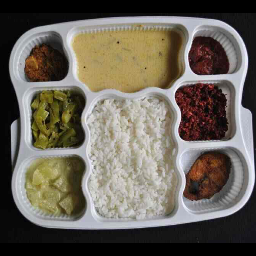 8 Compartment Meal Box Tray With Lid ( Pack Of 50 Pcs )