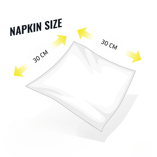 Tissue Paper Napkins Premium | 30 X 30 Size | 1 Ply | 100 Sheets